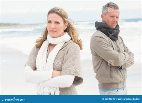 Upset Couple Look Away From Each Other Stock Image Image Of Irritated