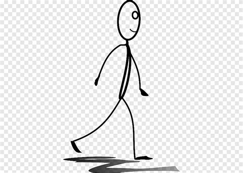 Stick Figure Graphiques Marche Exercice De Bonhomme Allumette Blanc