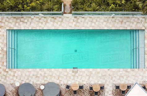Aerial View Of Empty Swimming Pool Stock Photo Dissolve