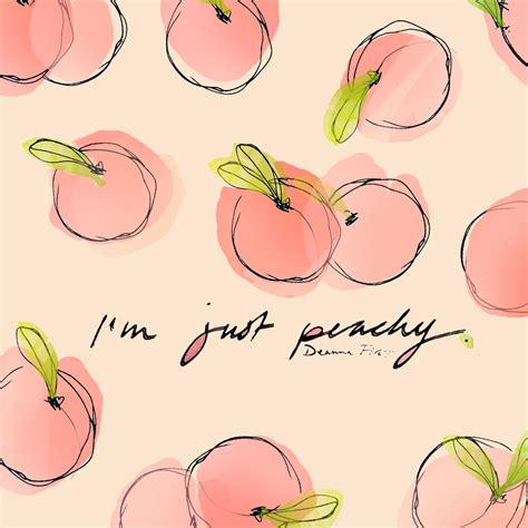 Im Just Peachy By Deanna First Deannafirst Peach Wallpaper Just