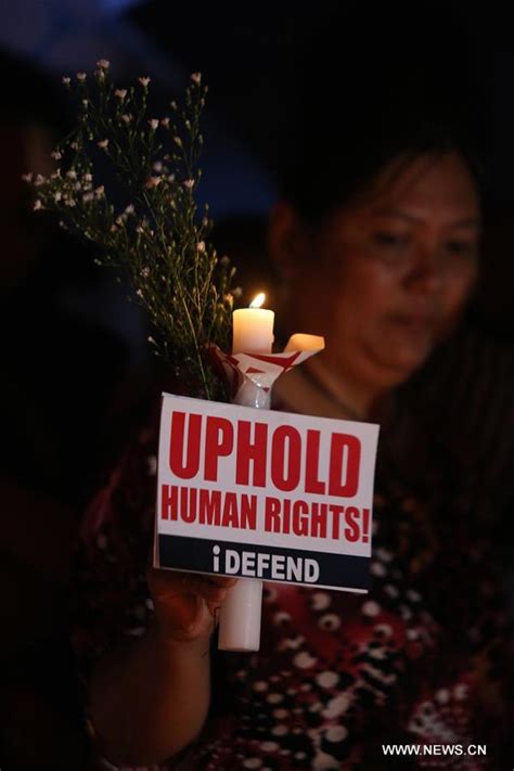 activists denounce extra judicial killings against alleged suspects in the philippines xinhua
