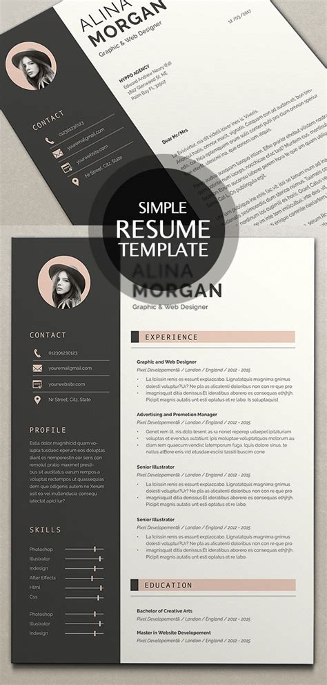 Get to know how to write a chronological, functional and a what good will a product do for a customer? 50 Best Resume Templates For 2018 | Design | Graphic Design Junction