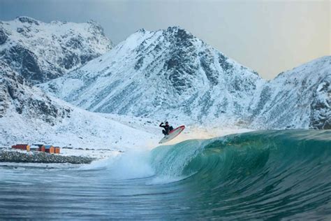 Arctic Surf On The Waves Of The Lofoten Islands