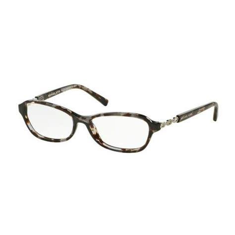 michael kors eyeglasses mk 8019 3107 black tortoise silver 51mm
