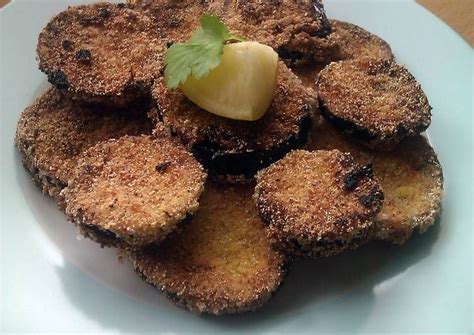 We can help with your busy lifestyle. Vickys Cornmeal Fried Aubergine / Eggplant, GF DF EF SF NF ...