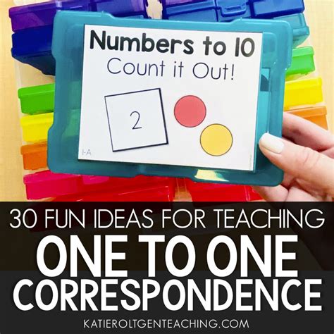 30 Fun Ideas For Teaching One To One Correspondence Katie Roltgen