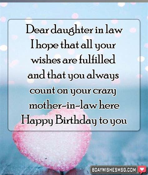 Best 35 Birthday Wishes For Daughter In Law Bdaywishesmsg