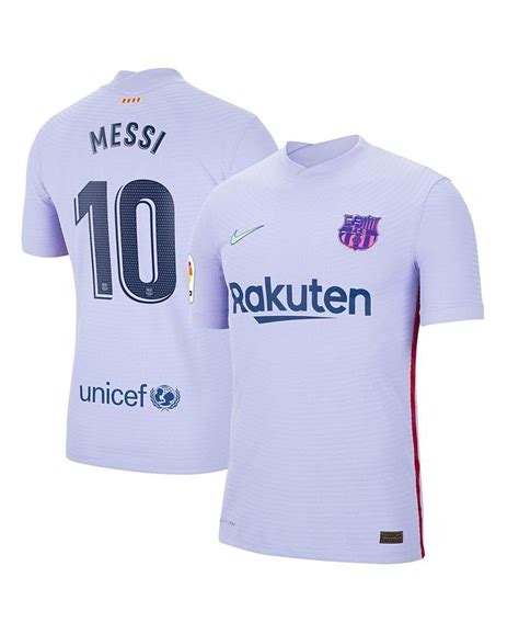 Nike Mens Lionel Messi Purple Barcelona 202122 Away Match Authentic