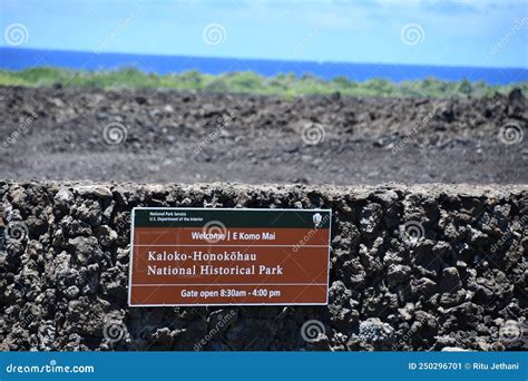 Kaloko Honokohau National Historic Park At Kailua Kona On The Big