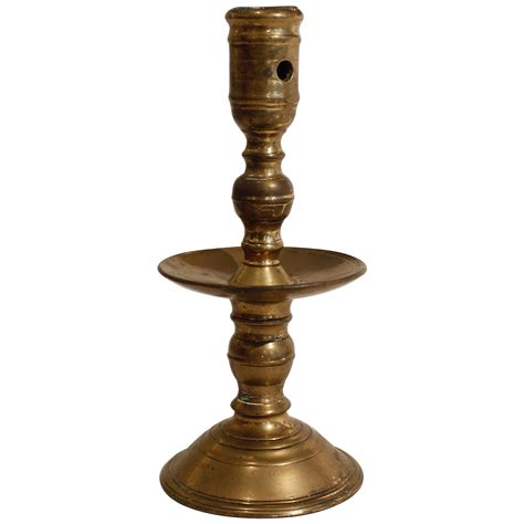 Late 17th Century Brass Candlestick At 1stdibs