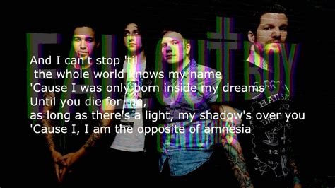 Fall Out Boy Centuries Lyrics Youtube