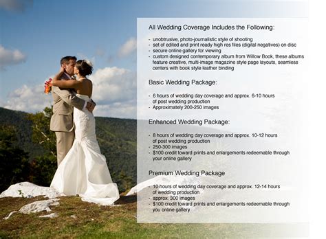Ciep Photography Wedding Photography Packages