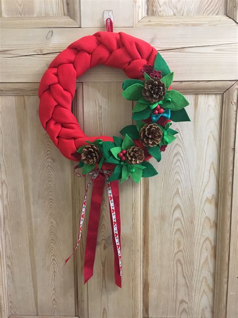 Christmas Craft Wreath Wreath Crafts Christmas Crafts Christmas