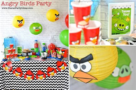 Karas Party Ideas Angry Birds Themed Birthday Party Planning Ideas