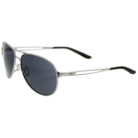 Oakley Women S Gradient Caveat Oo4054 02 Silver Aviator Sunglasses