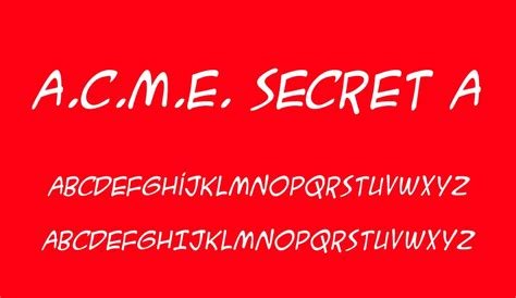 Acme Secret Agent Free Font
