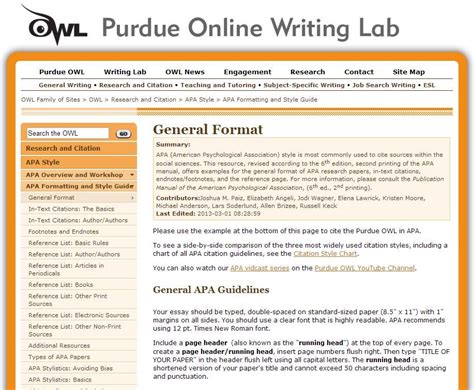 Purdue owl apa style guide. Table Of Contents Apa Style Purdue | Brokeasshome.com