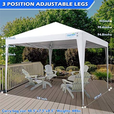 Quictent Privacy 10x10 Ez Pop Up Canopy Party Tent Folding Gazebo With