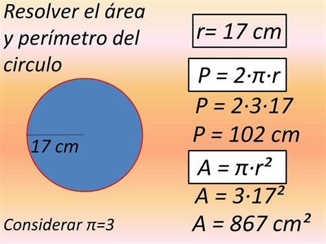 Formula Para Sacar El Area Y Perimetro Del Circulo Design Talk