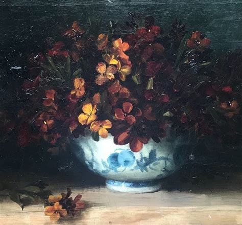 Continental School Xix Century Still Life Of Flowers In A Catawiki