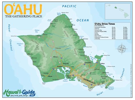 Printable Map Of Oahu Customize And Print