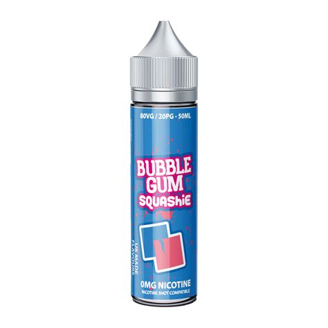 Bubble Gum Squashie 50ml Shortfill E Liquid By Secret Range Vape 360 Uk