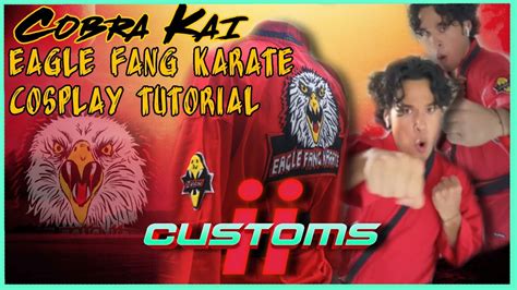 cobra kai eagle fang gi tutorial miguel diaz cosplay how to youtube