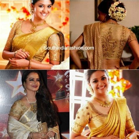 4 Best Blouse Color Combinations With Gold Kanjeevaram Sarees