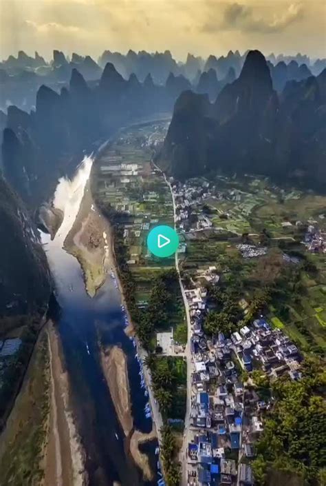 Aerial View Of Guilin Chinaifttt2q8is7l Aerial View