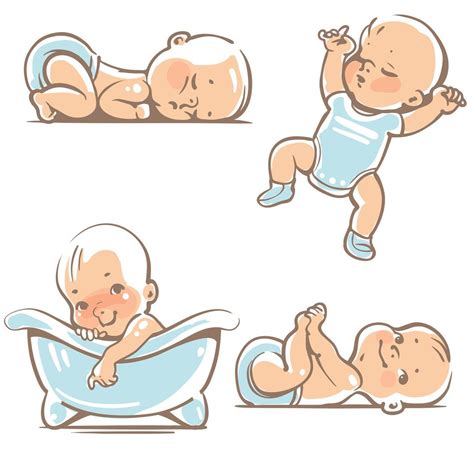 малыши Baby Baby Drawing Baby Sketch Baby Illustration