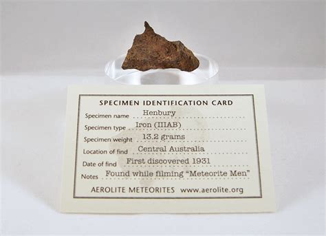 Henbury Iron Meteorite Meteorite Times Magazine