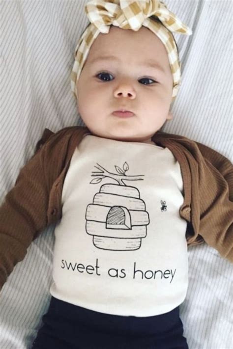 Sweet As Honey Organic Onesie Baby Boy Girl Unisex Gender Neutral