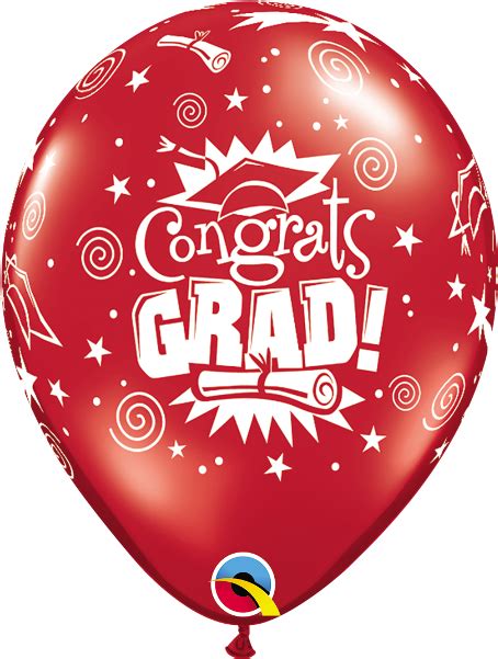 Congrats Grad Green Balloons Congratulations Transparent Cartoon