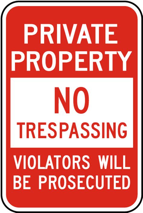 No Trespassing Private Property Private Property Signs