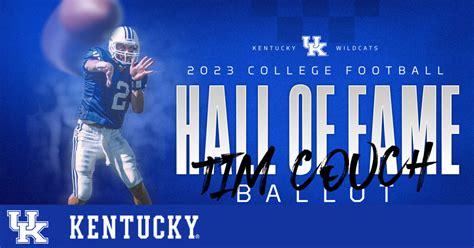 Tim Couch Named To 2023 College Football Hall Of Fame Ballot Uk Athletics