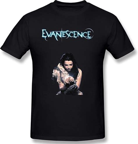 Evanescence Mens Fashion And Casual Basic Short Sleeve Tshirt Black