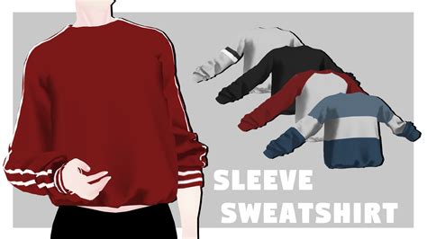 Mmdxdl Sims 4 Sleeve Sweatshirt By 8tuesday8 On Deviantart
