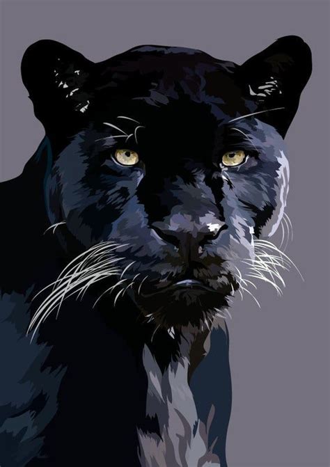 Black Panther Wall Art Panther Art Cat Art Print Cats Print Etsy