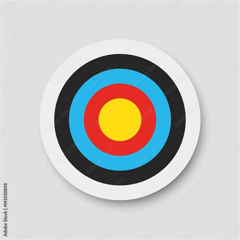 Archery Target Vector Illustration Stock Vector Adobe Stock