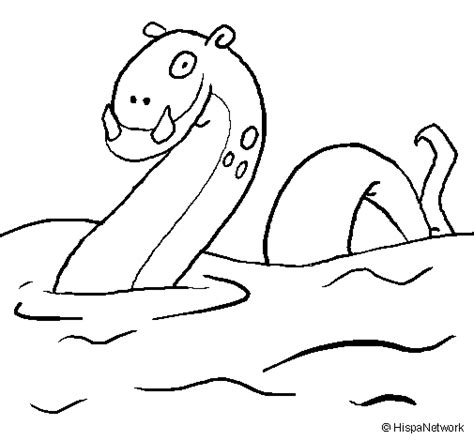 Loch Ness Monster Printable Coloring Pages