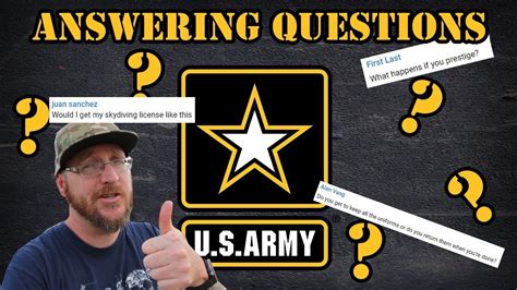 Answering Your Army Questions Youtube