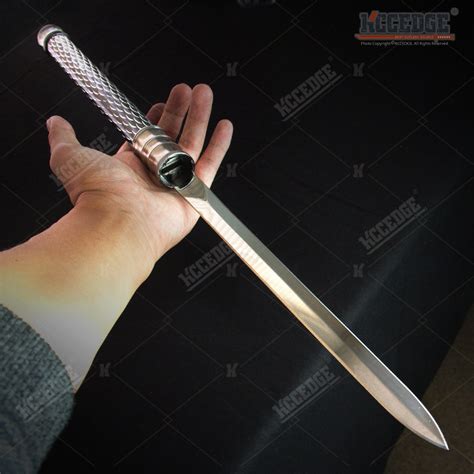 25 Inch 2 In 1 Double Bladed Ninja Sword Staff Spear Short Sword Kccedge