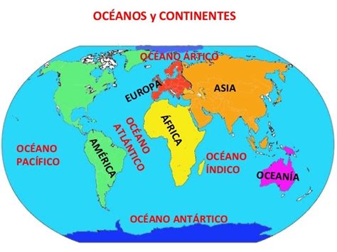 Mapamundi Con Sus Continentes Imagui
