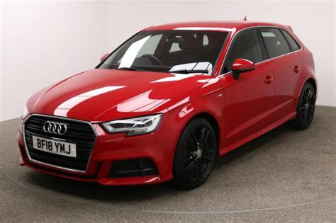 Used 2018 Red Audi A3 Hatchback 15 Tfsi S Line 5d Auto 148 Bhp For