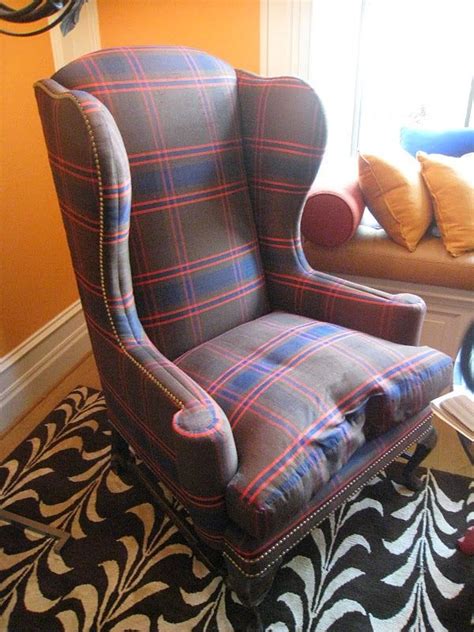 This is a very popular style for which you can choose many. PIPING AND PLAID | Armchair with ottoman, Turquoise accent ...