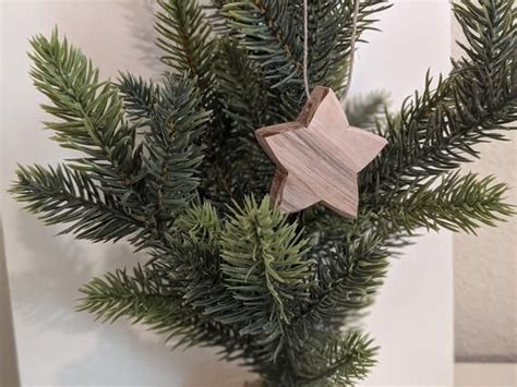 Chunky Wooden Star Set Of Three Etsy Christmas Tree Ornaments