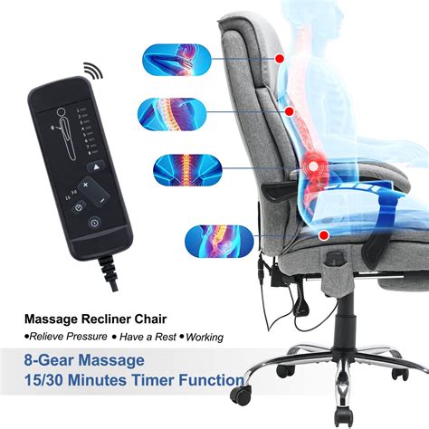 Buy Homrest Reclining Office Chair With Massage Ergonomic Office Chair