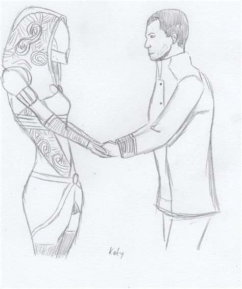 Mass Effect Tali X Shepard By Koky Kokes On Deviantart