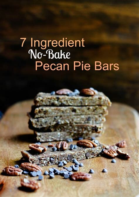 Vegan Pecan Pie Bars Gluten Free And No Bake Recipe Vegan Pecan