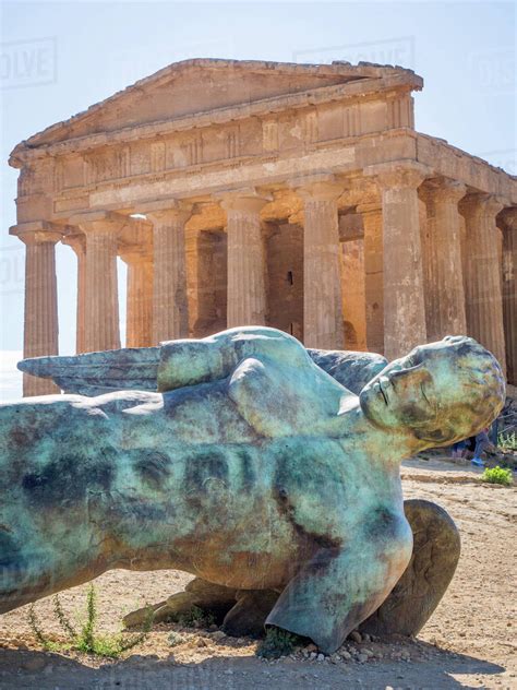 Greek Ruins Of Agrigento Unesco World Heritage Site Sicily Italy